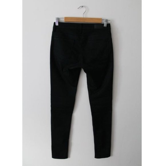 RtA Mid-Rise Skinny Jeans Black Size 25 - Picture 3 of 8